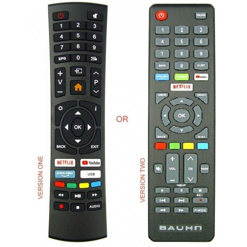 Bauhn TV Replacement Remote Control ATV55UHDS-0920, ATV65UHDS-1020 VERSION 1