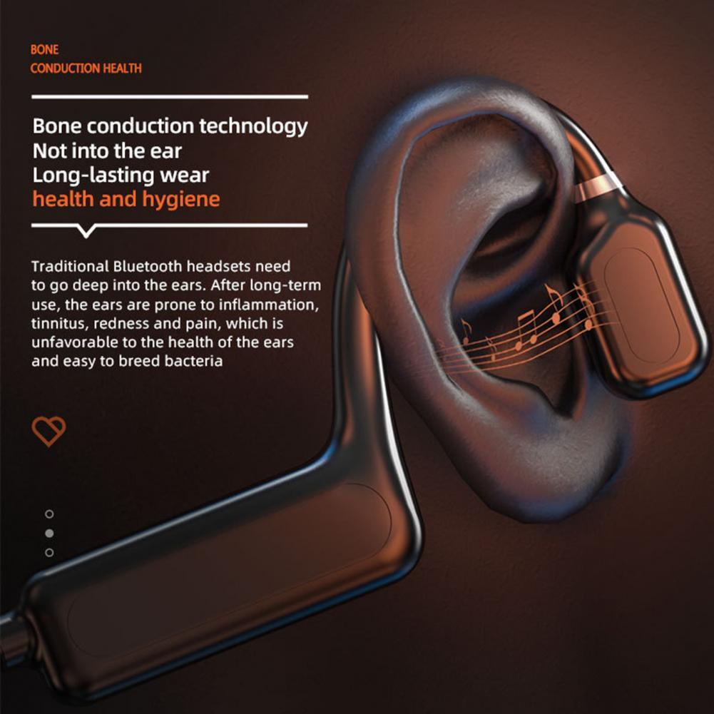 TWS Bone Conduction Sports Headphones Wireless Earphone Bluetooth 5.1 Headset