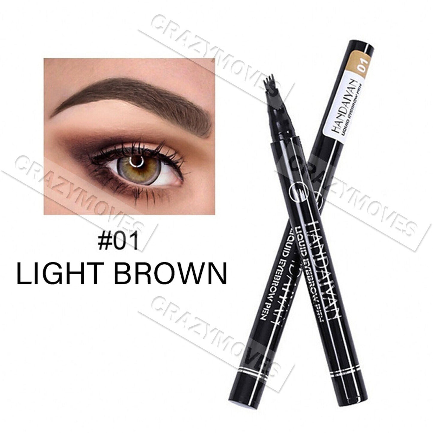 New Microblading Tattoo Eyebrow Ink Pen Eye Brow Pencil Brow Enhancer Stencil