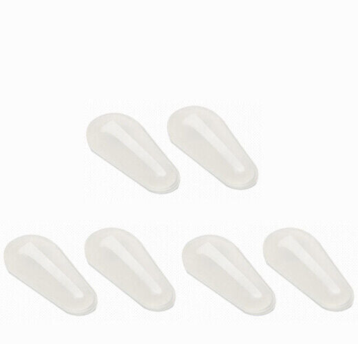 Latest 6 Pairs Silicone Nose Pads Anti Slip Stick-On for Sunglasses Glasses -NEW