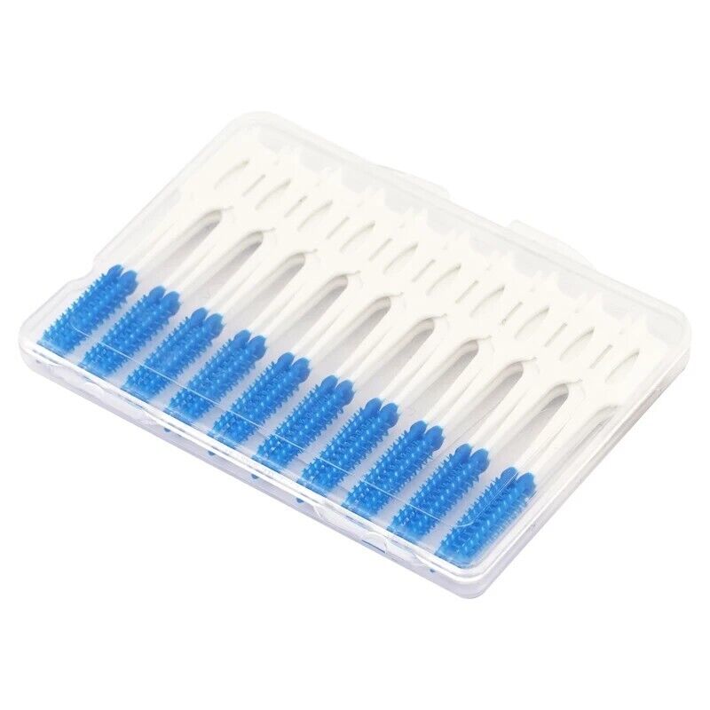 60Pcs Interdental Brush Dental Floss Picks Reusable Toothbrush Toothpicks Soft