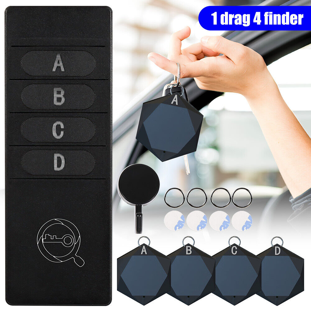 Key Finder, Esky 4 in 1 Wireless Key Tracker Remote Control RF Item Locator with