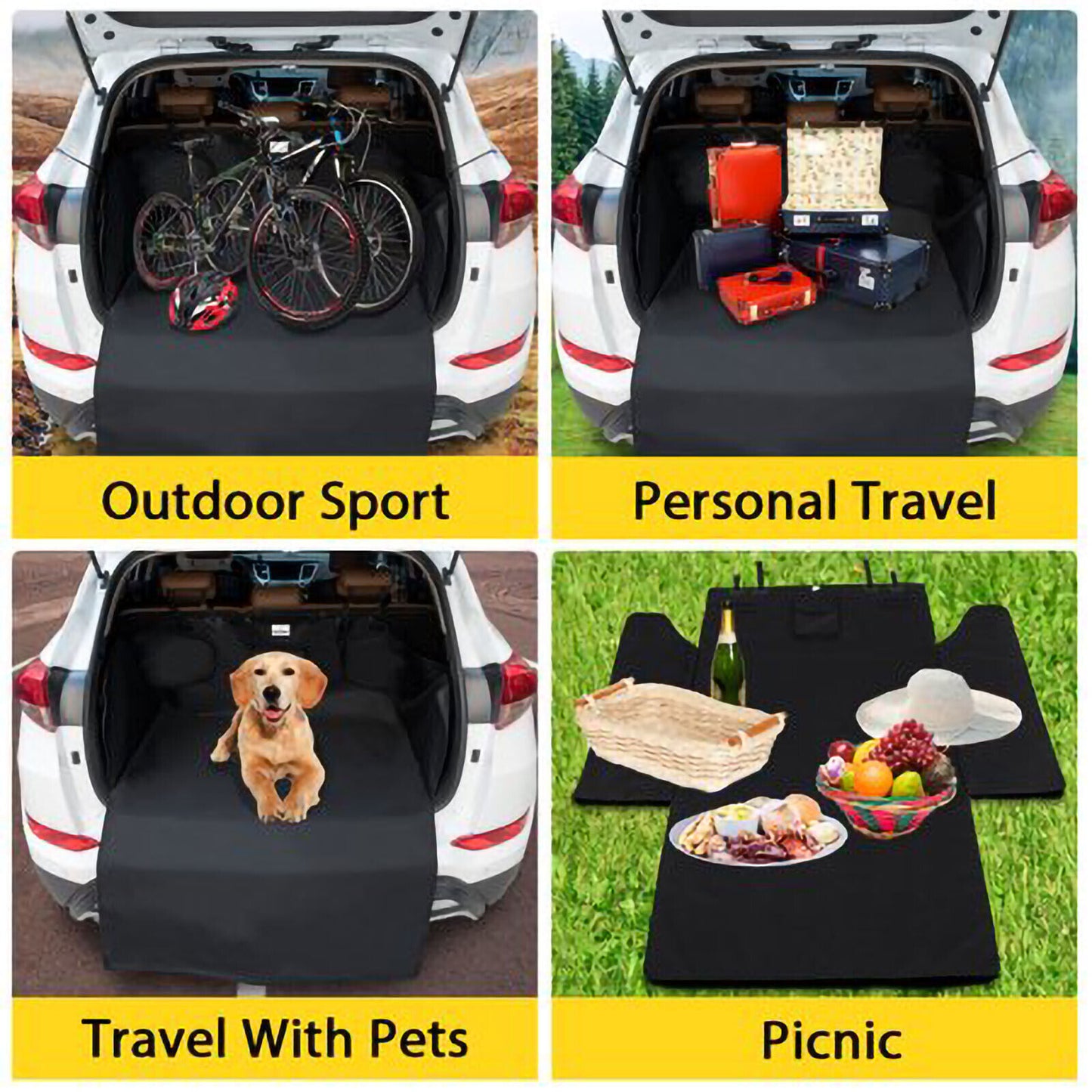 Pet Dog Car Trunk Mat Boot Cargo Liner Seat Cover Waterproof Protector SUV