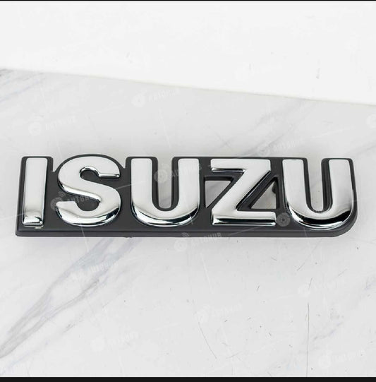 ISUZU SILVER FRONT LOGO EMBLEM BADGE FOR ISUZU TFR 1989-2001