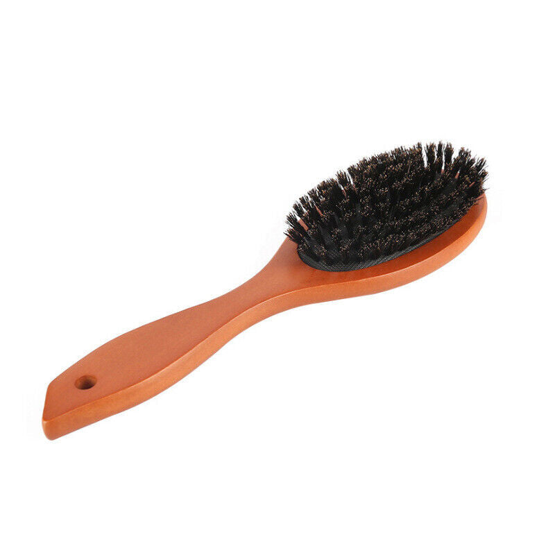 Natural Boar Bristle Brush Comb Anti-static Hairdressing Hair Styling Comb