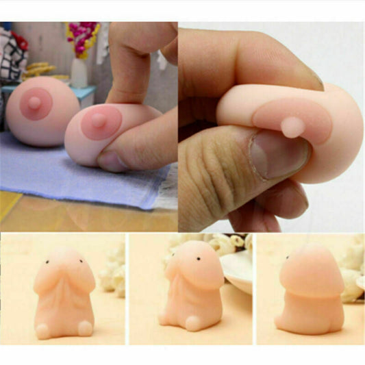 Soft Mochi Dingding Squishy Focus Squeeze Abreact Cute Healing Toy Fun Joke Gift