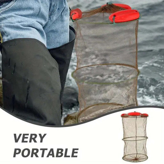 Foldable Fishing Bait Trap Fish Net Cast Dip Cage Crab Minnow Crawdad Shrimp