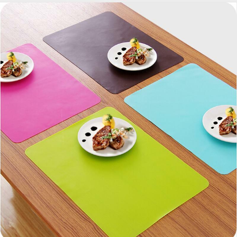 Silicone Non Slip Heat Resistant Placemat Mat Desk Kitchen Table Pad Waterproof