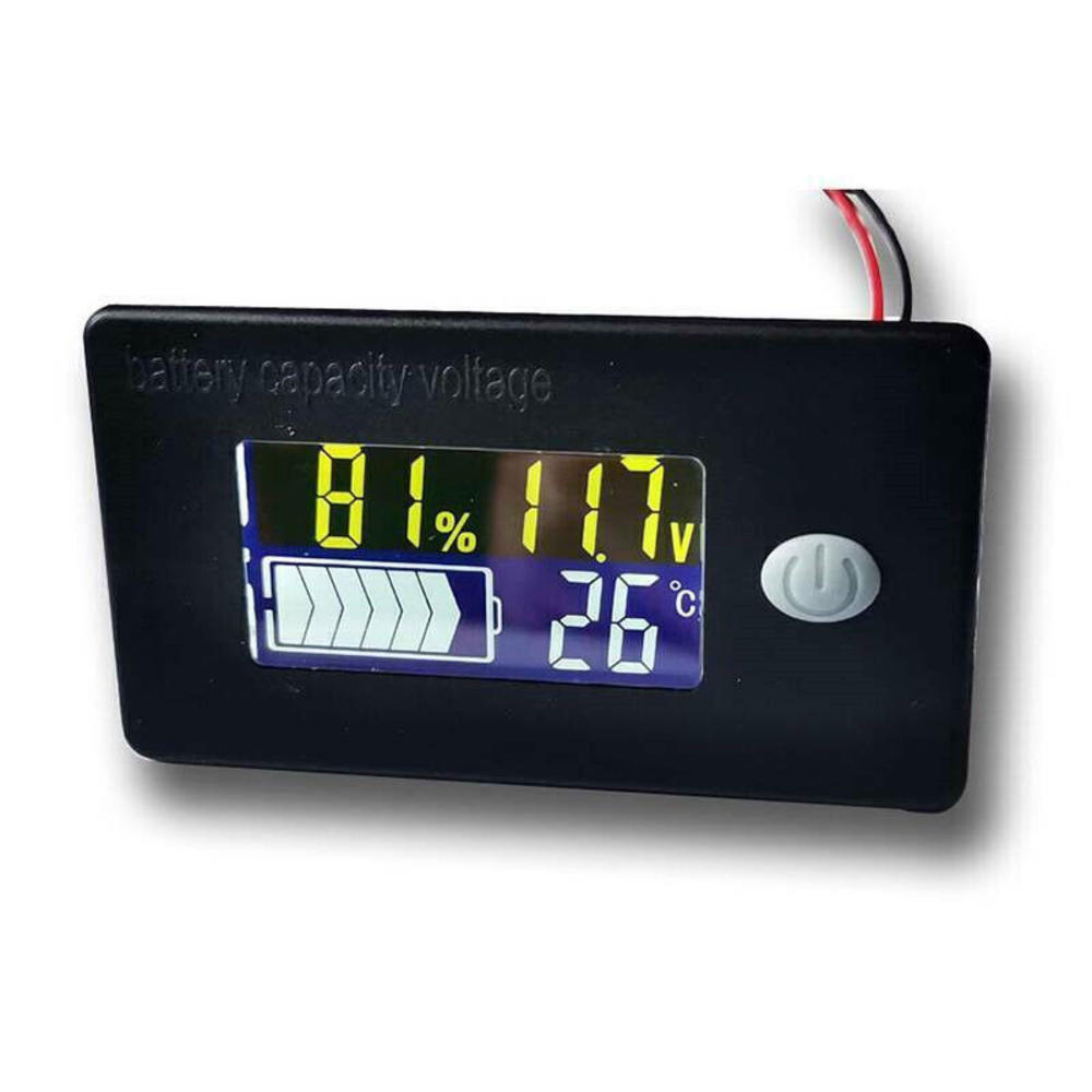 LCD Digital 12V Battery Charge Capacity Status Display Indicator Monitors Meter