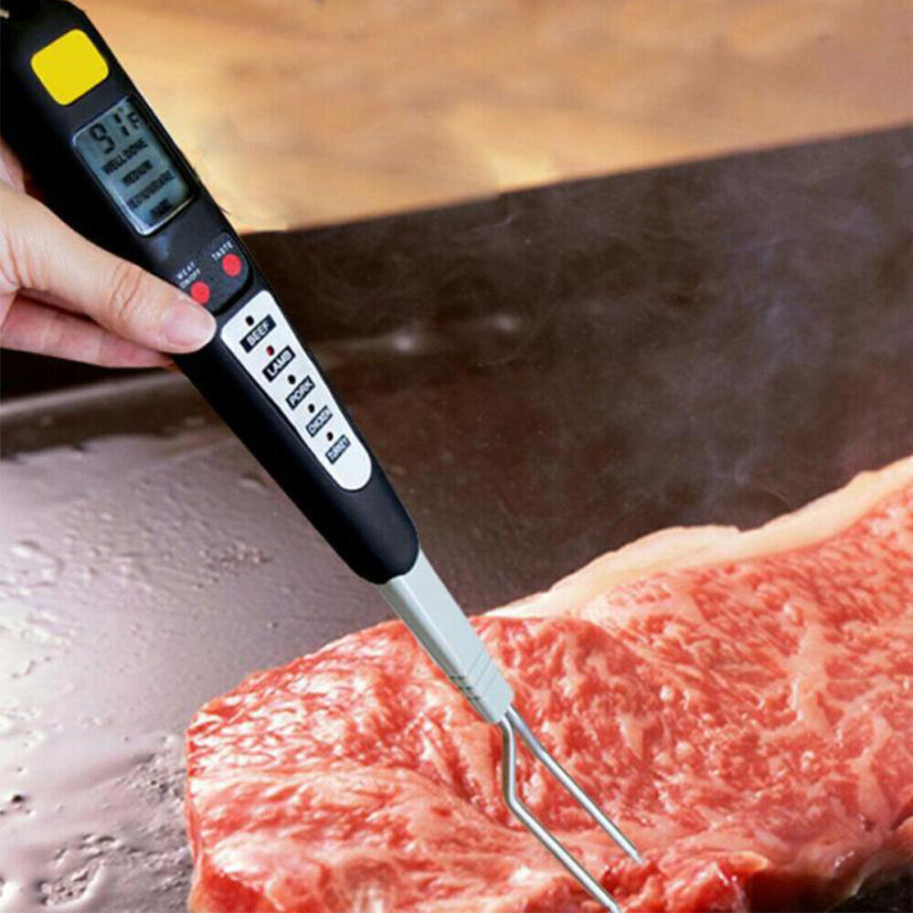 Digital Meat Thermometer Fork Food Thermometer Probe Cooking Temperature Tool