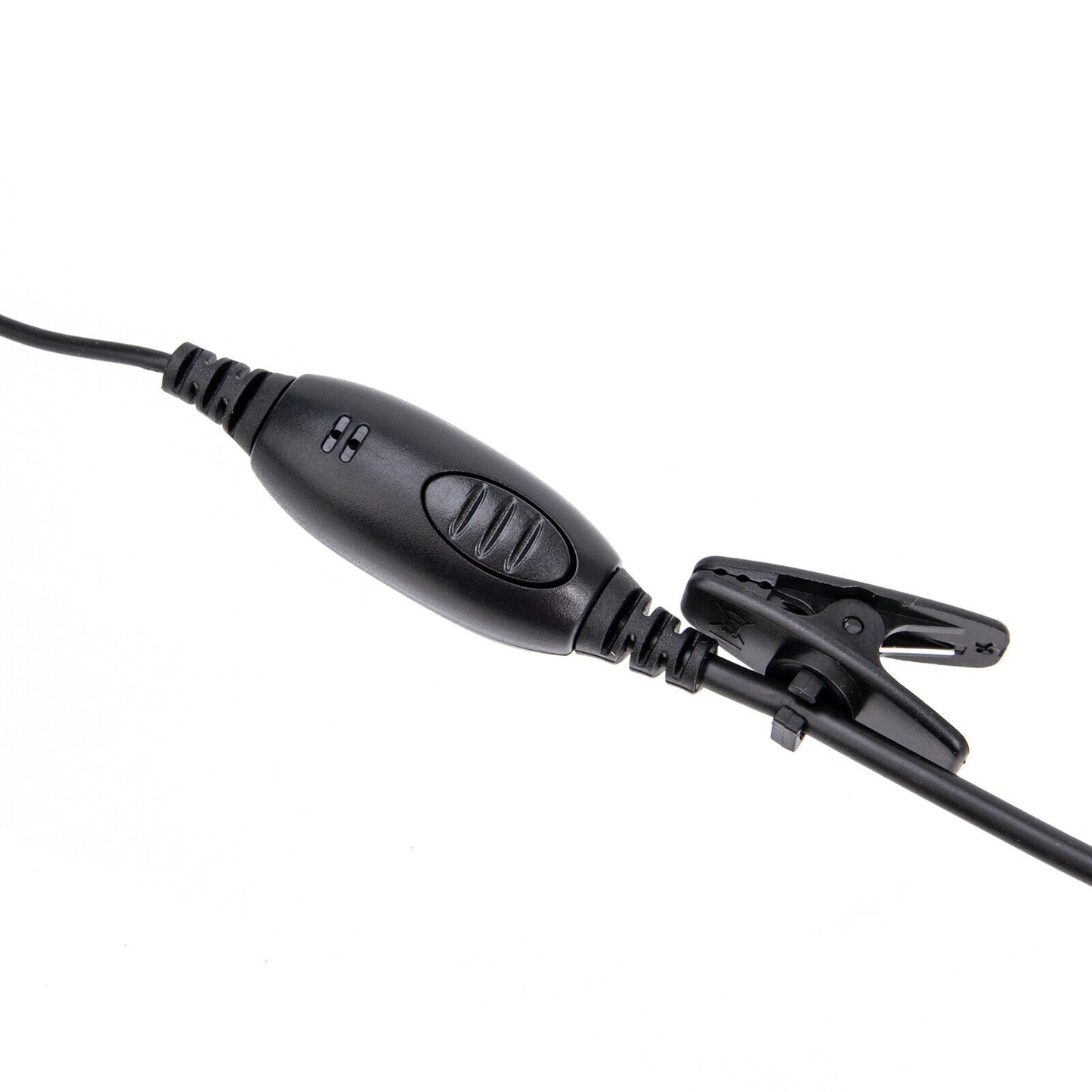 G Shape Police Earpiece Headset with Microphone PTT 2-pin F Plug for Icom ICV8