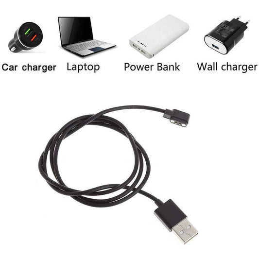 Magnetic Charger Charging Cable For Smart Watch Magnetic 2-Pin Plug