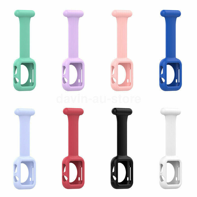 For Apple Watch 7 6 SE 5 4 3 2 1 Silicone Strap Band+Case Fob For Nurses Doctors