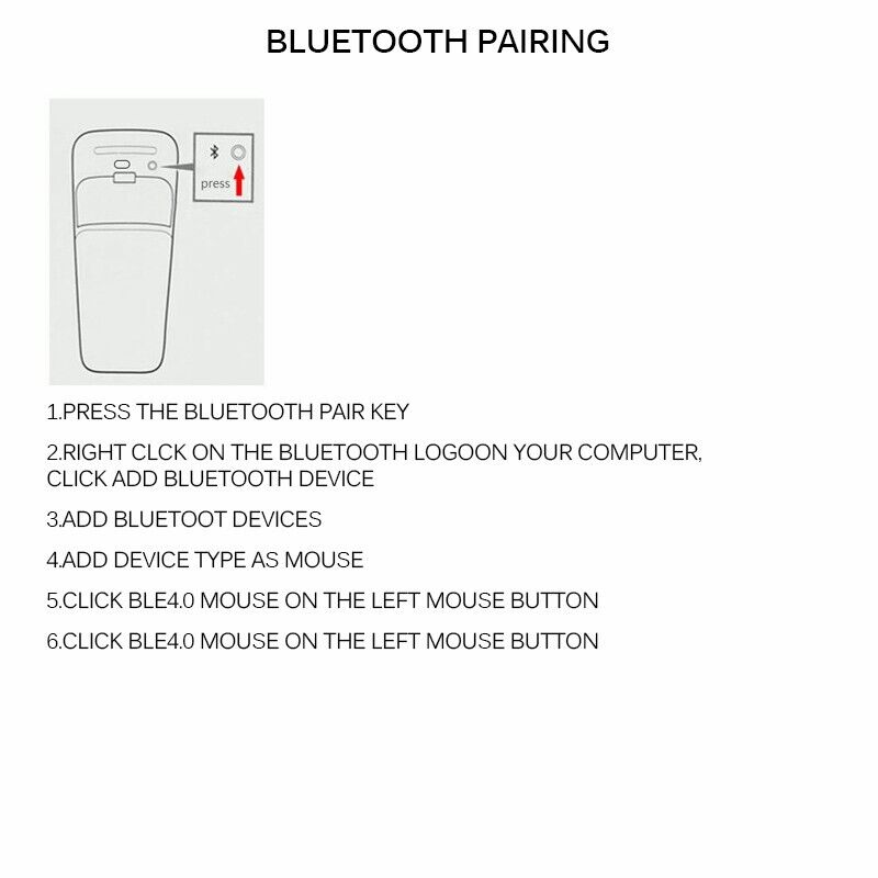 PC Bluetooth Silent Folding Wireless Mouse For Microsoft Surface Arc Touch Mice