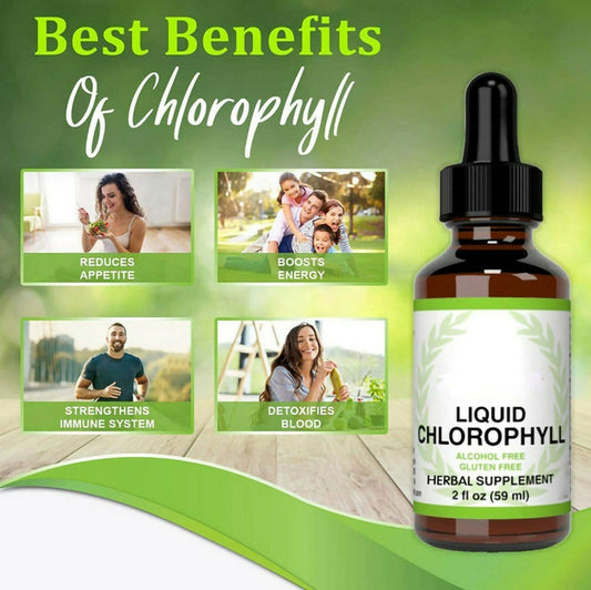 59ML Chlorophyll All-Natural Extract Liquid Drops Water Soluble Mint Flavour