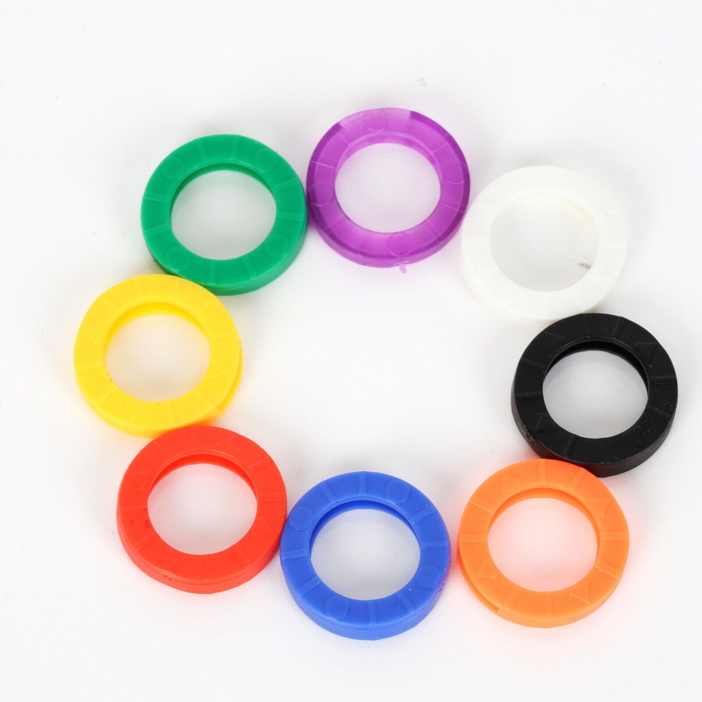 32X Key Indicate Cover Silicone Ring Cap Flexible Elastic Indicator Keyring Case