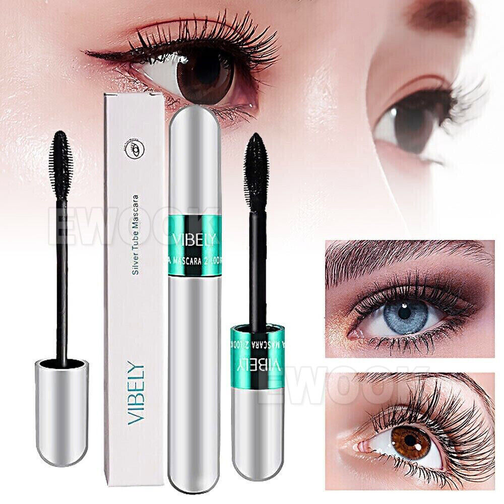 Lash Cosmetics Vibely Mascara 4D Thick Long Waterproof Silk Fiber Mascara Makeup