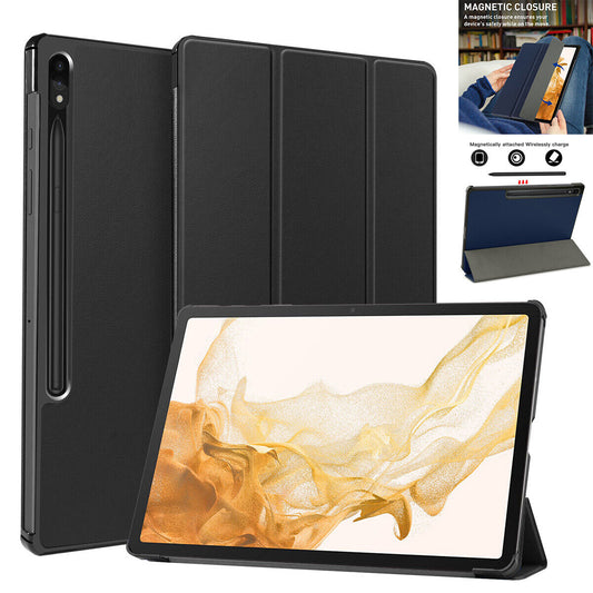 For Samsung Galaxy Tab S8+/S7+/S7 FE 12.4" Tablet Case Leather Stand Smart Cover