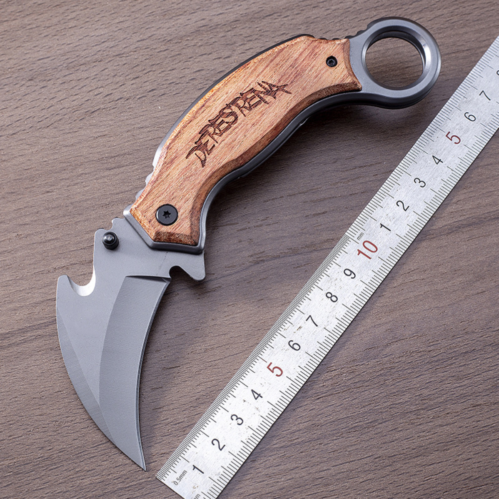 Karambit Folding Knife Survival Tactical Camping Hunting Claw Pocket Knife