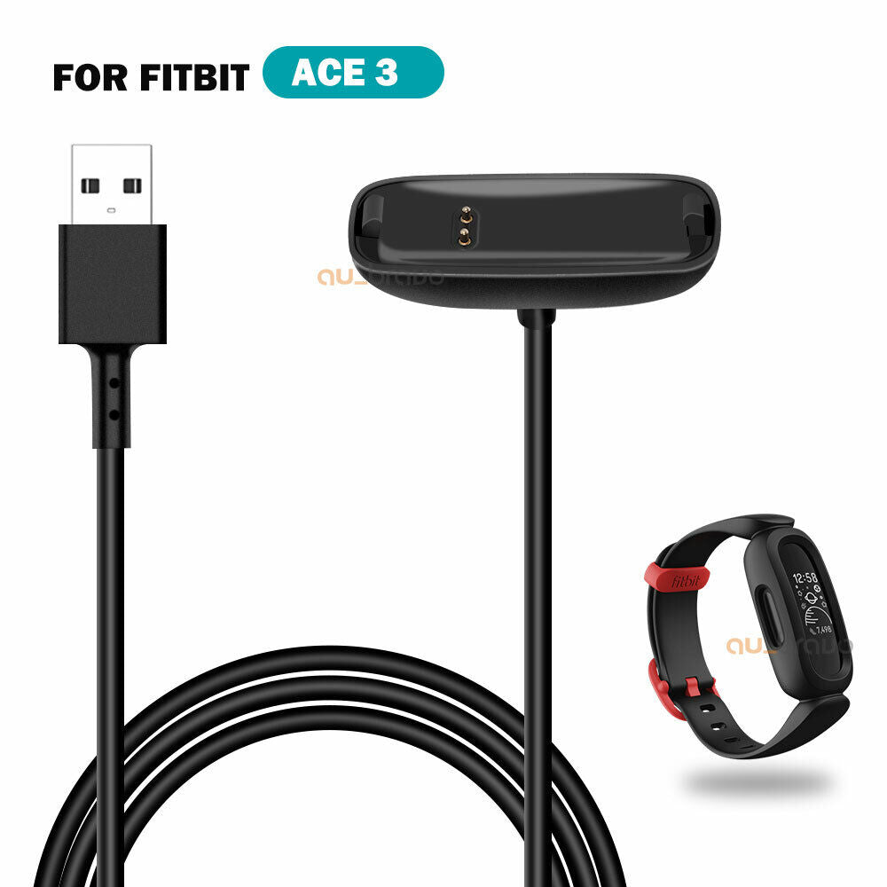 For Fitbit Luxe/ Versa 3/ Sense/ Inspire 2 3/ ACE 3 USB Charger Cable Charging