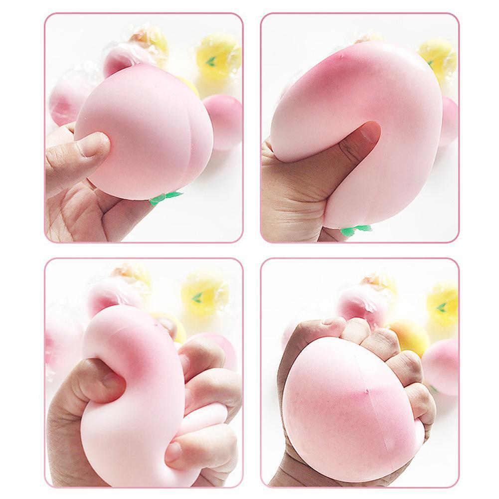 Toys High Simulation Stress Relief Colleagues Kids Toy NEW Squeeze Peach P9M6