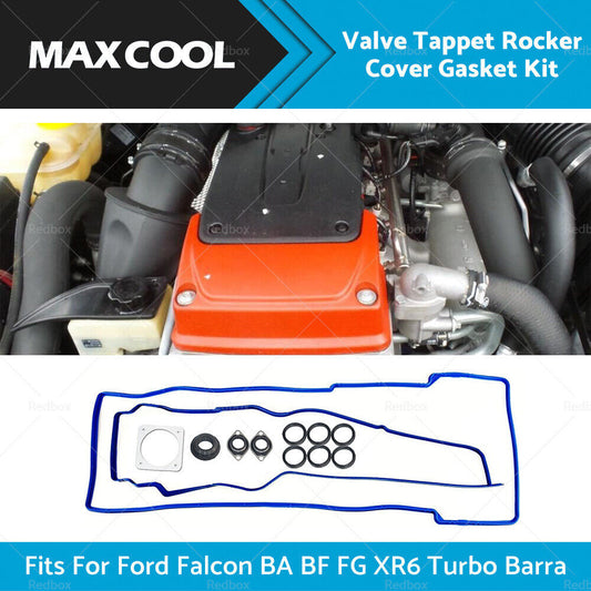 Valve Tappet Rocker Cover Gasket Kit Fits For Ford Falcon BA BF FG XR6 Barra