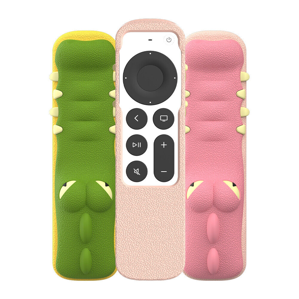 For 2021 Apple TV Siri Remote Silicone Case Cover For Apple AirTag with Lanyard