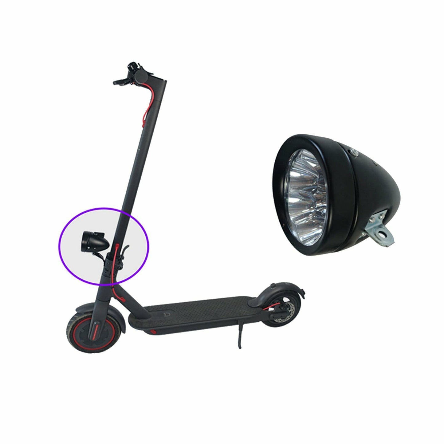 For Xiaomi Mijia M365 / Ninebot ES1/ES2/ES3/ES4 Electric Scooter 1Set Headlight