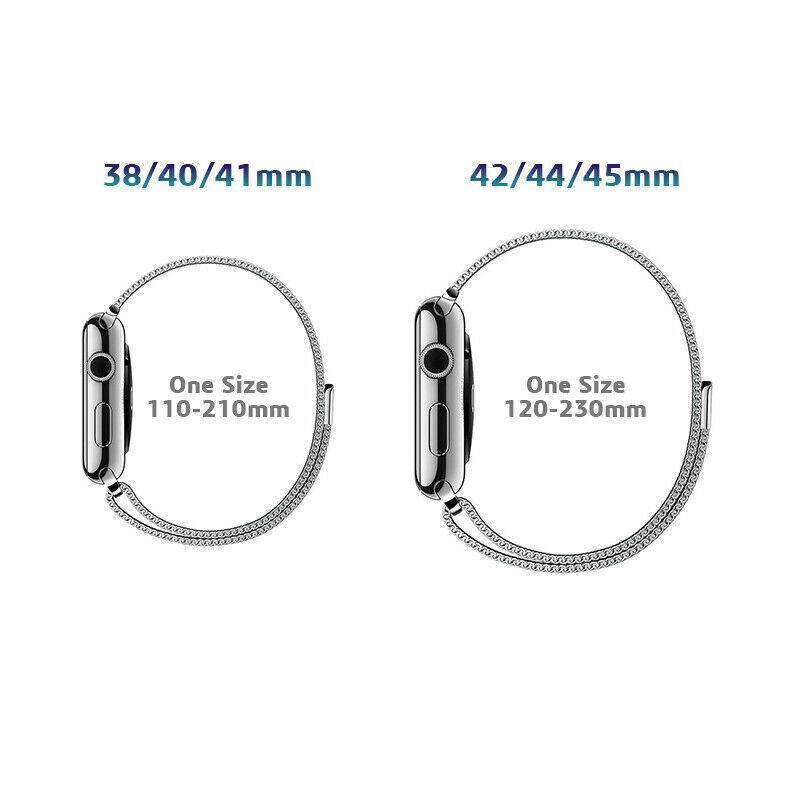 For Apple Watch iWatch Band Series 9 8 7 SE 6 5 4 Magnetic Stainless Steel Strap适用于 Apple Watch iWatch 表带系列 9 8 7 SE 6 5 4 磁性不锈钢表带