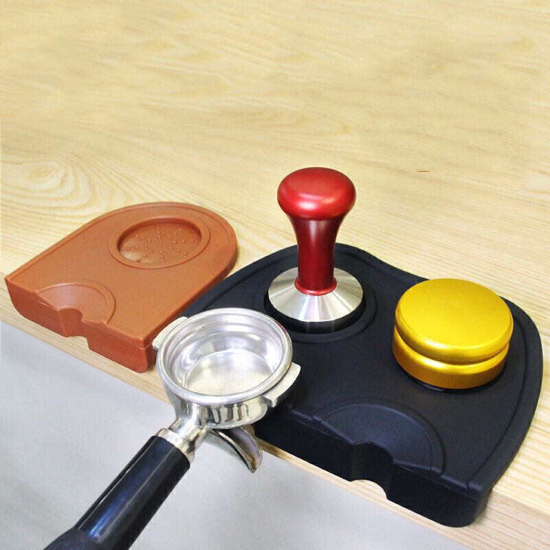 Silicone Espresso Corner Tampering Mat Coffee Tamper Station Anti-Slip Tamp Pad