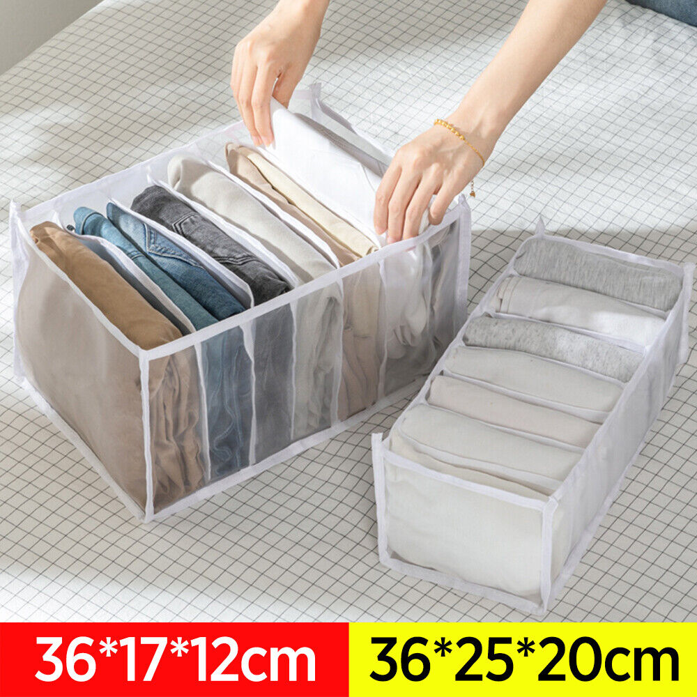 Folding Drawer Organizer Clothes Box T-shirt Leggings Jeans Closet/Storage Box