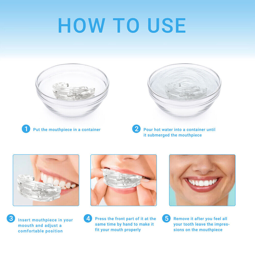 Snoring Mouth Guard Mouthpiece Anti Snore Sleep Aid Bruxism Apnea Teeth