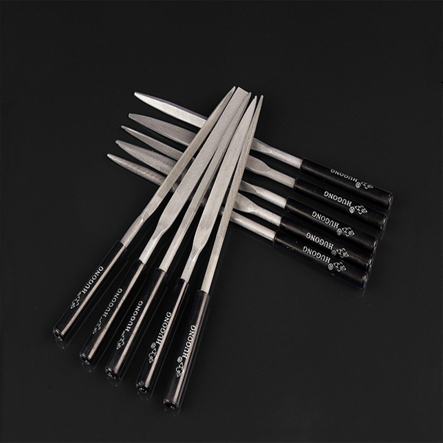 10PCS Diamond Mini Needle File Set 160mm x 4mm For Metal Jeweler Wood Carving