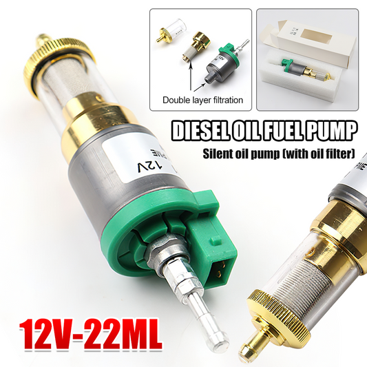 Universal Ultra Quiet 12V 1-5KW Air Diesel Parking Heater Fuel Pump with Filter