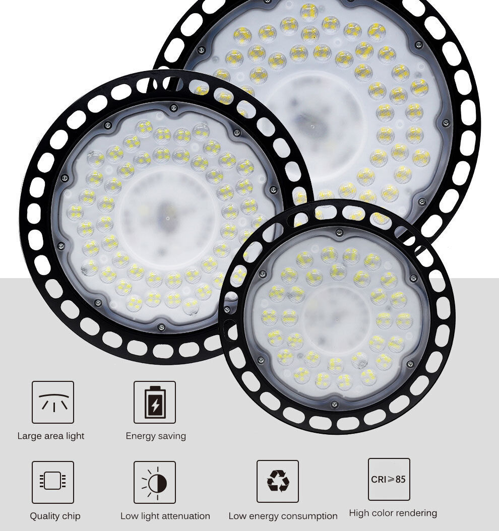 UFO LED High Bay Light 100W 150W 200W Warehouse Industrial Factory