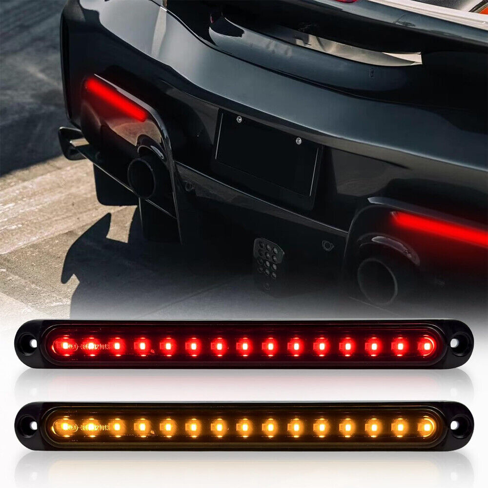 3IN1 LED Tail Lights Stop Brake Indicator Reverse Lamp Slim Truck Trailer Lights