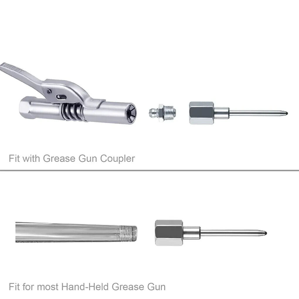 2x Grease Gun Needle Tip of The Mouth Removable Needle Nose Head Nozzle NEW