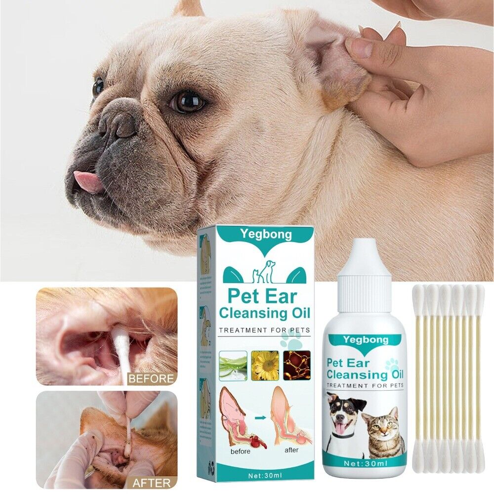 30ml Ear Cleaner Acaricide Ear Drop New Ear Wash Oil Pet