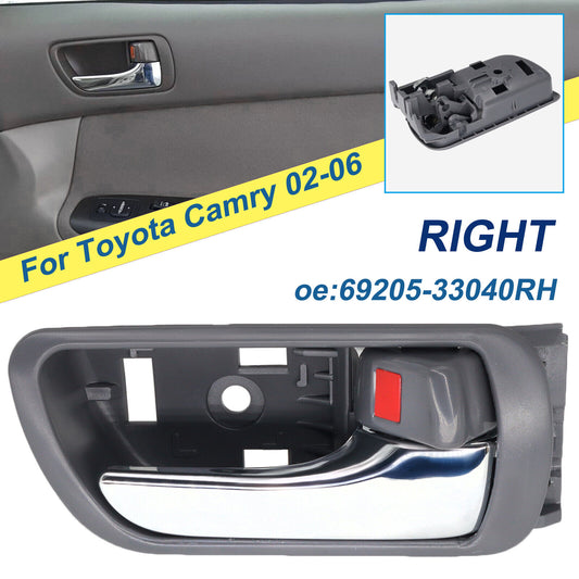 Grey Interior Door Handle For Toyota Camry 2002-2006 Front Rear Inner Right Side