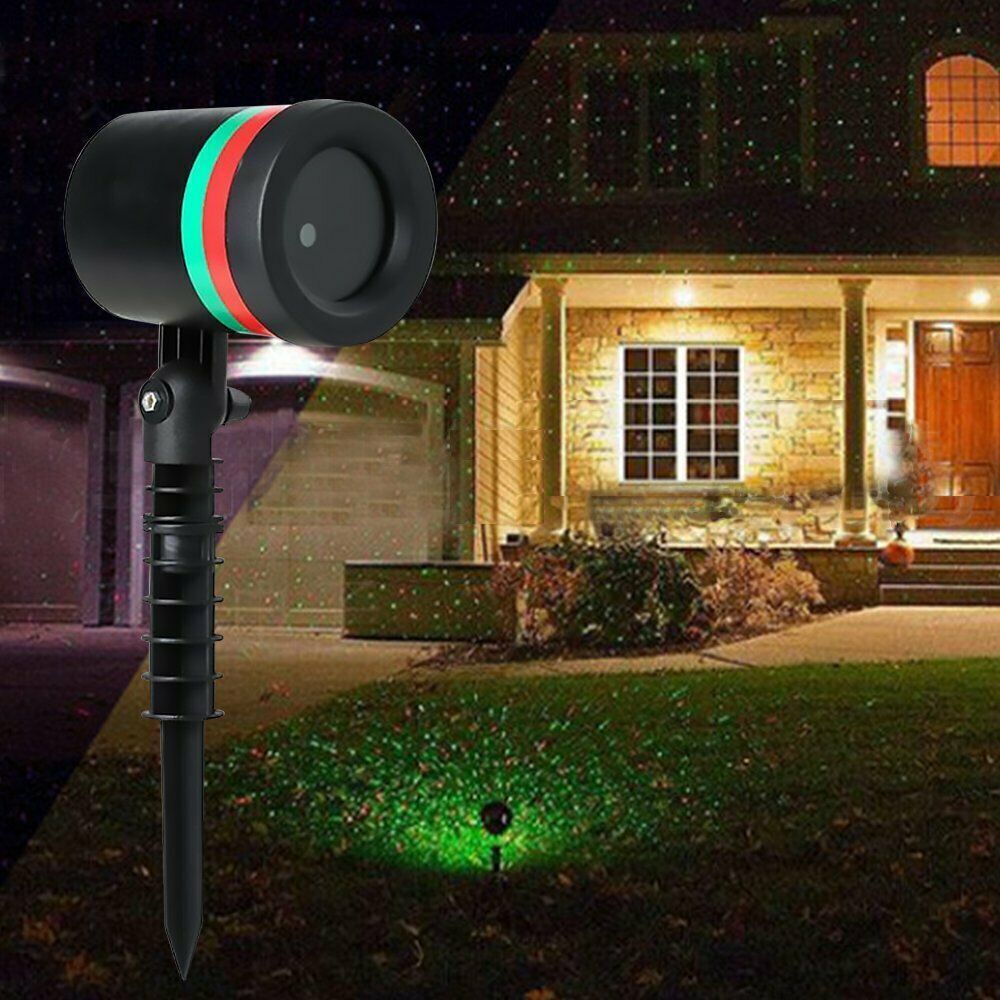 Waterproof Outdoor Projector Christmas Lights Laser Projection Light Xmas Lamps