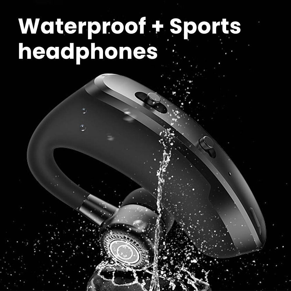 Wireless Earpiece Bluetooth Trucker Handsfree Earphone Singel Earbuds Headset