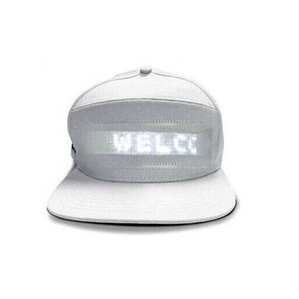 LED Cap Basaball Hat Snapback Bluetooth Adjustable Men Women Breathable USB App