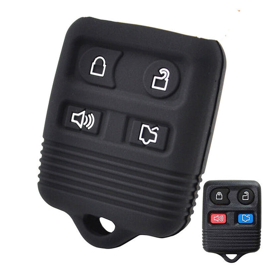 XUKEY Silicone Key Case Cover Fob Remote For Ford Escape Explorer Focus 4-Button