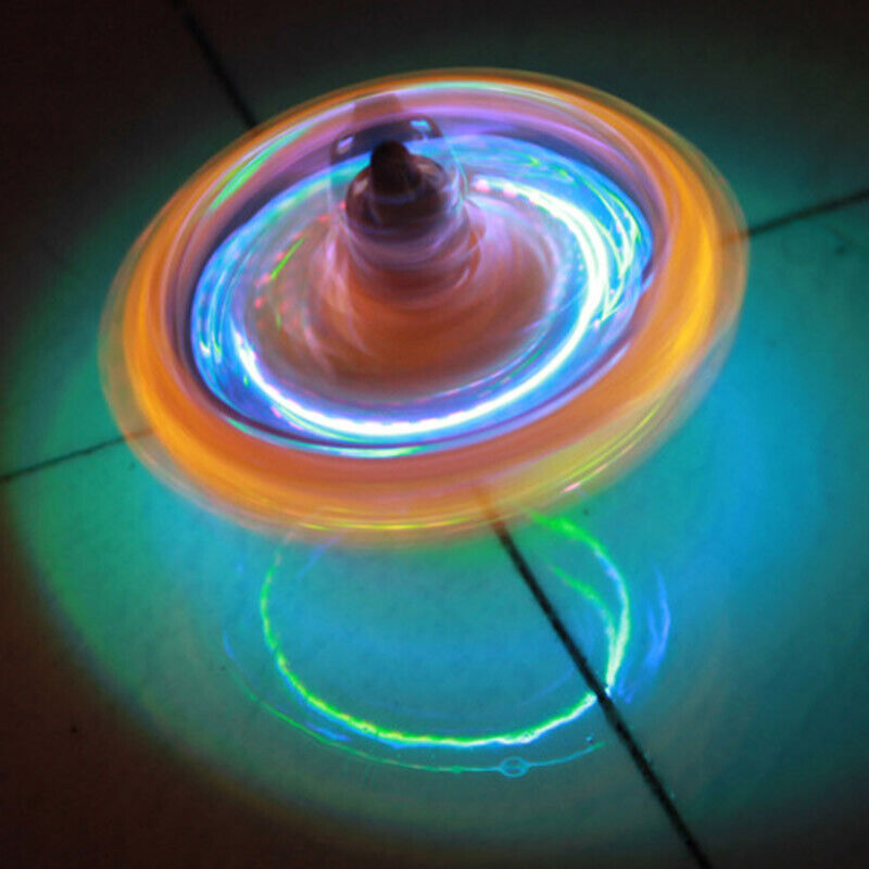 Kids Flashing Light Magnetic Gyro Wheel Hand Rotating Magic Rotating Toys Gift