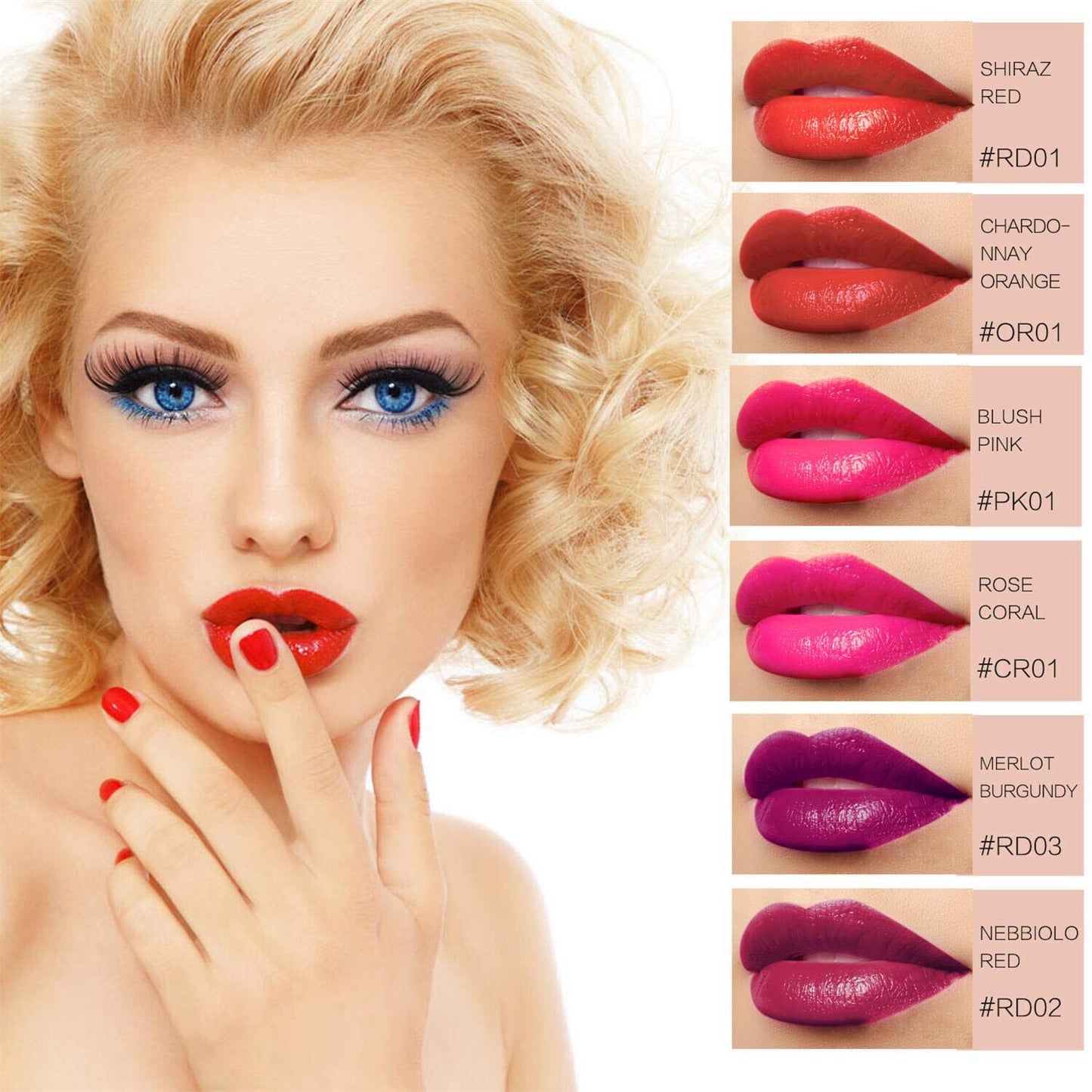 Wine Lip Lipstick Tint Long Lasting Gloss Matte Make Up Stain Liquid 6 Colors