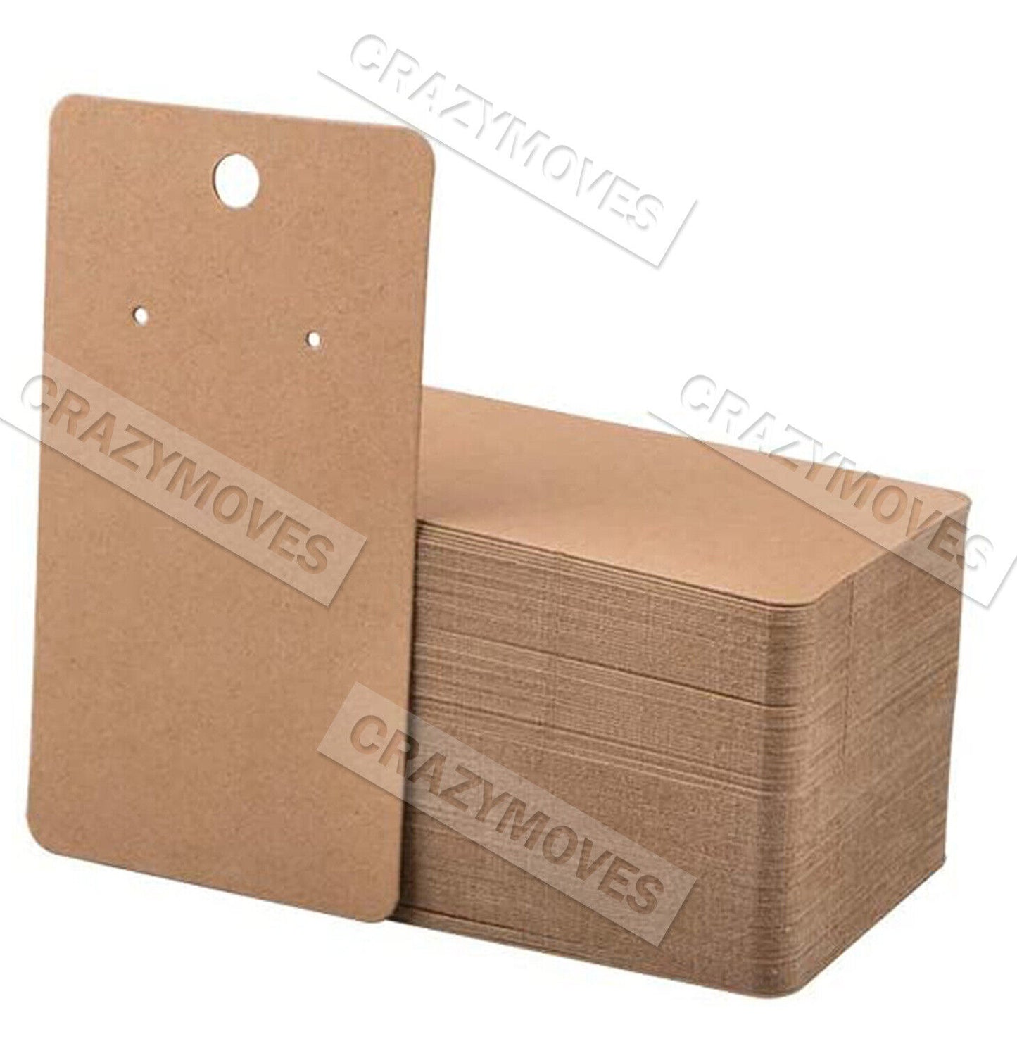 100PCS Earring Cards Cardboard Paper Jewelry Accessories Display Holder
