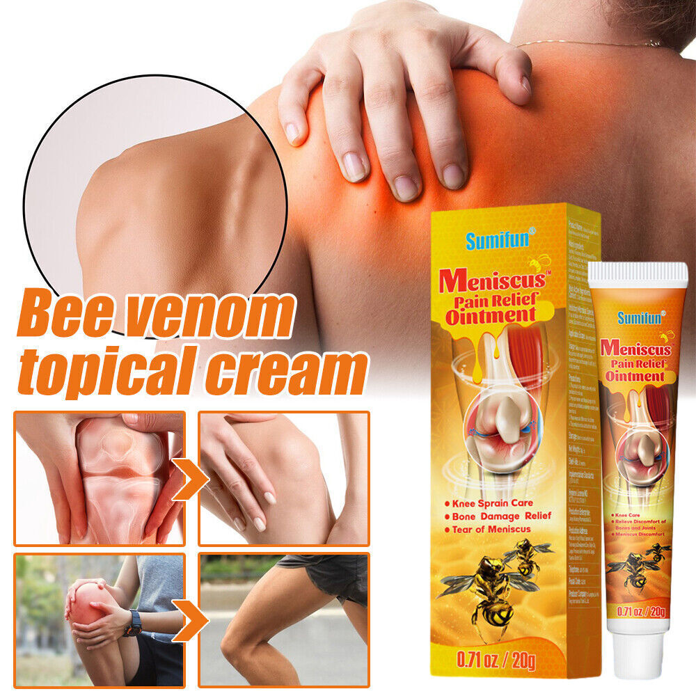 2Pcs Bee Venom Topical Cream Meniscus Pain Relief Ointment Professional Treatment Gel