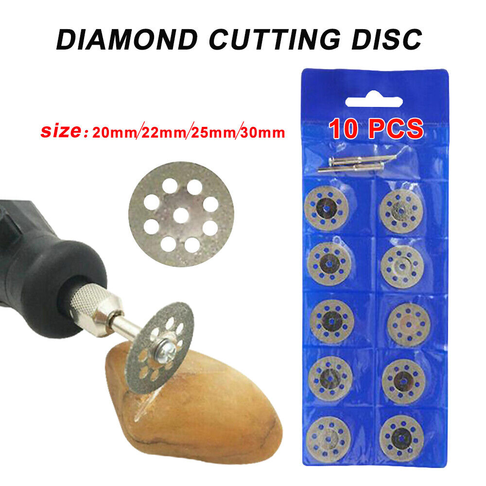 10X 20, 22, 25, 40 mm Diamond Cutting Grinding Abrasive Discs Off Blade Dremel T