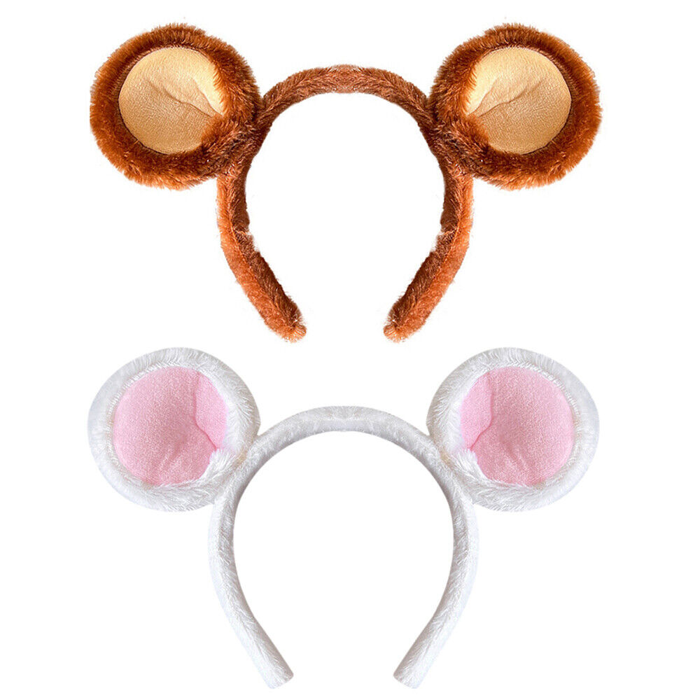 2x Headband Women Hair Cute Mouse Ear Decors Girls Makeup Hairband Birthday Party