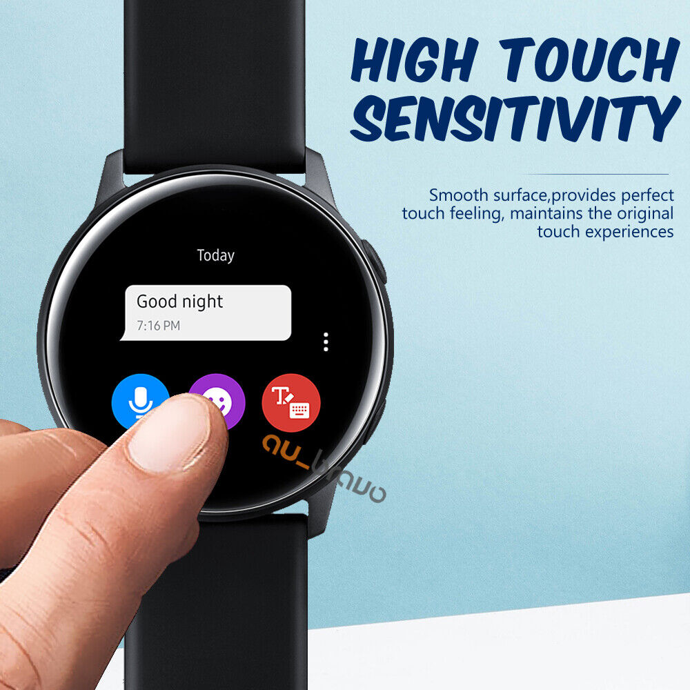 For Samsung Galaxy Watch Active 2 40 44mm Full Cover Waterproof Screen Protector